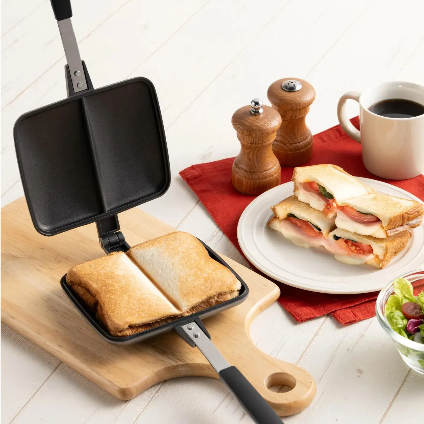 バウルー サンドイッチトースター ダブル 【ホットサンドメーカー